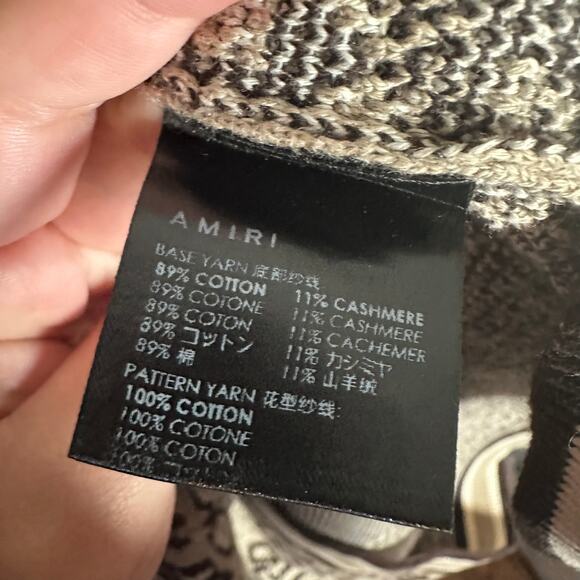 Amiri Bandana Cotton Cashmere Blend Matching Set Tan Brown Polo Shorts Size XXL - Picture 7 of 16